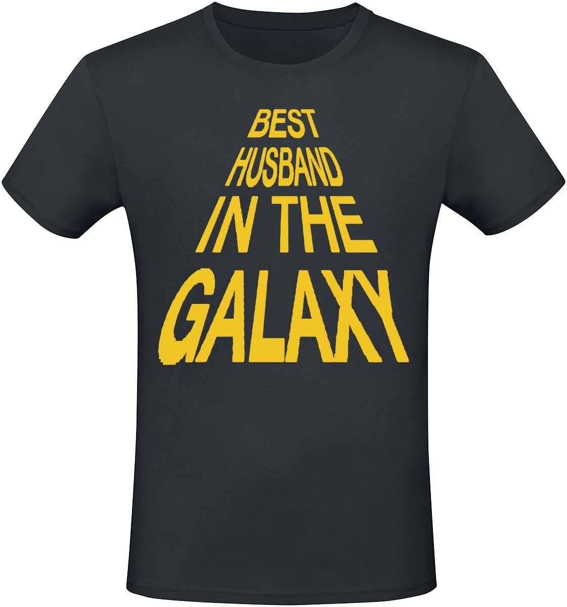 Sprüche T-Shirt - Best Husband In The Galaxy - M - für Männer - Größe M - schwarz