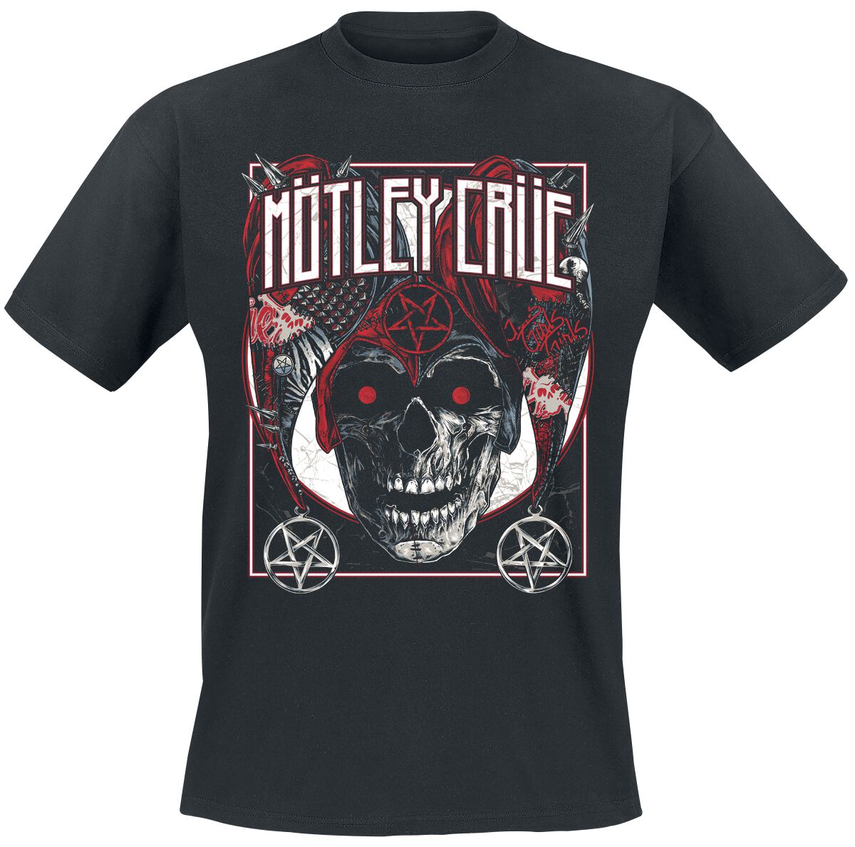 Mötley Crüe T-Shirt - Vegas - S bis 4XL - für Männer - Größe M - schwarz  - Lizenziertes Merchandise!