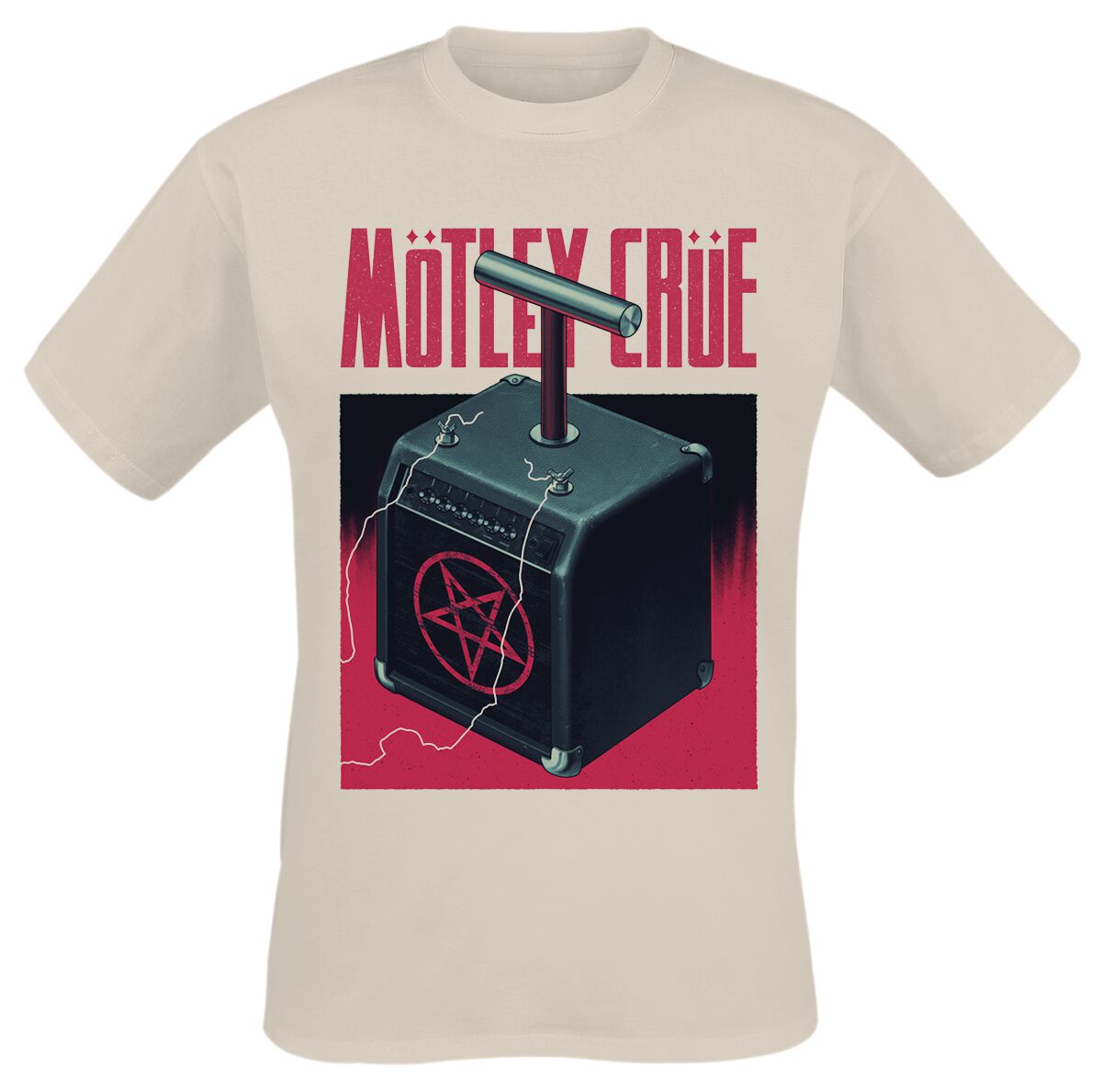 Mötley Crüe T-Shirt - Atlanta - S bis 4XL - für Männer - Größe XXL - sand  - Lizenziertes Merchandise!