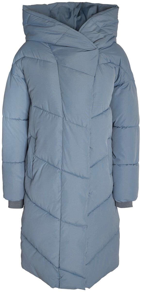 Noisy May Mantel - NMNew Tally L/S Long Jacket NOOS - M - für Damen - Größe M - blaugrau